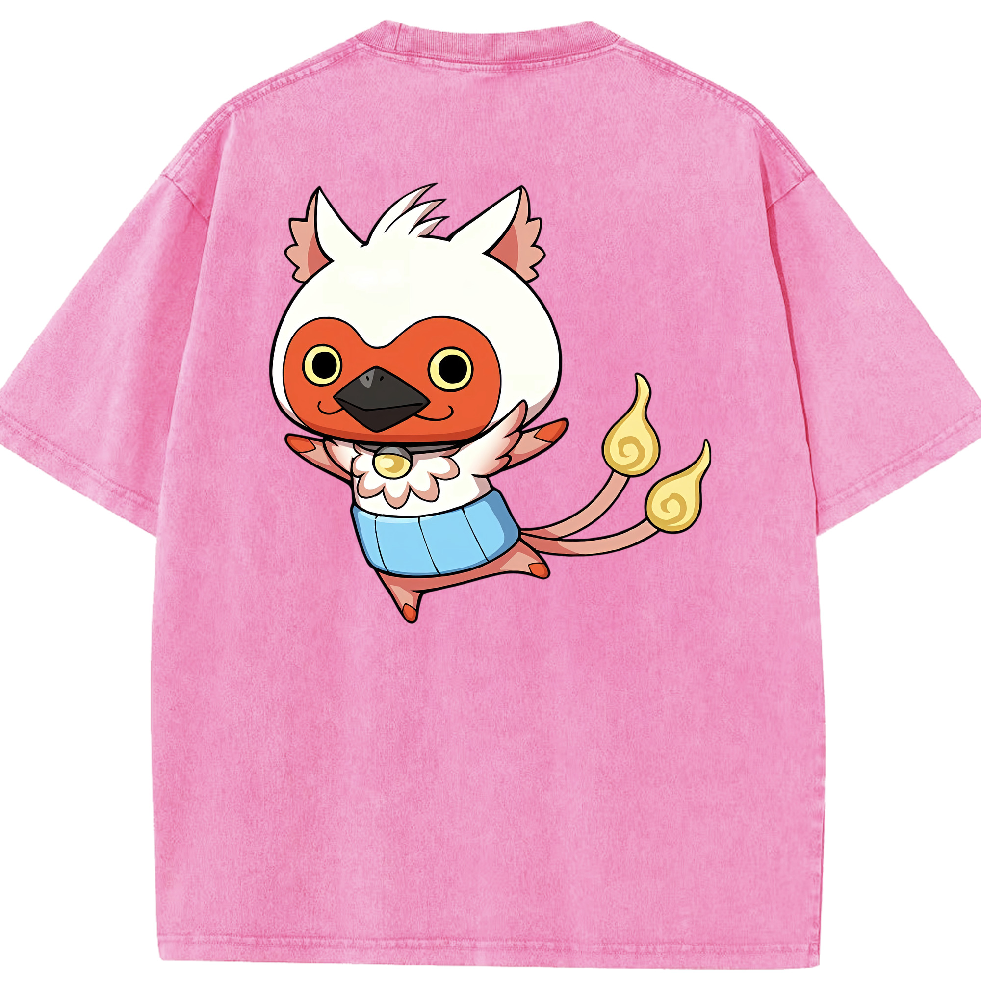 （画像用） 妖怪ウォッチ Yo-kai Watch 綿100% ヴィンテージ風 半袖Tシャツ（背面プリント）